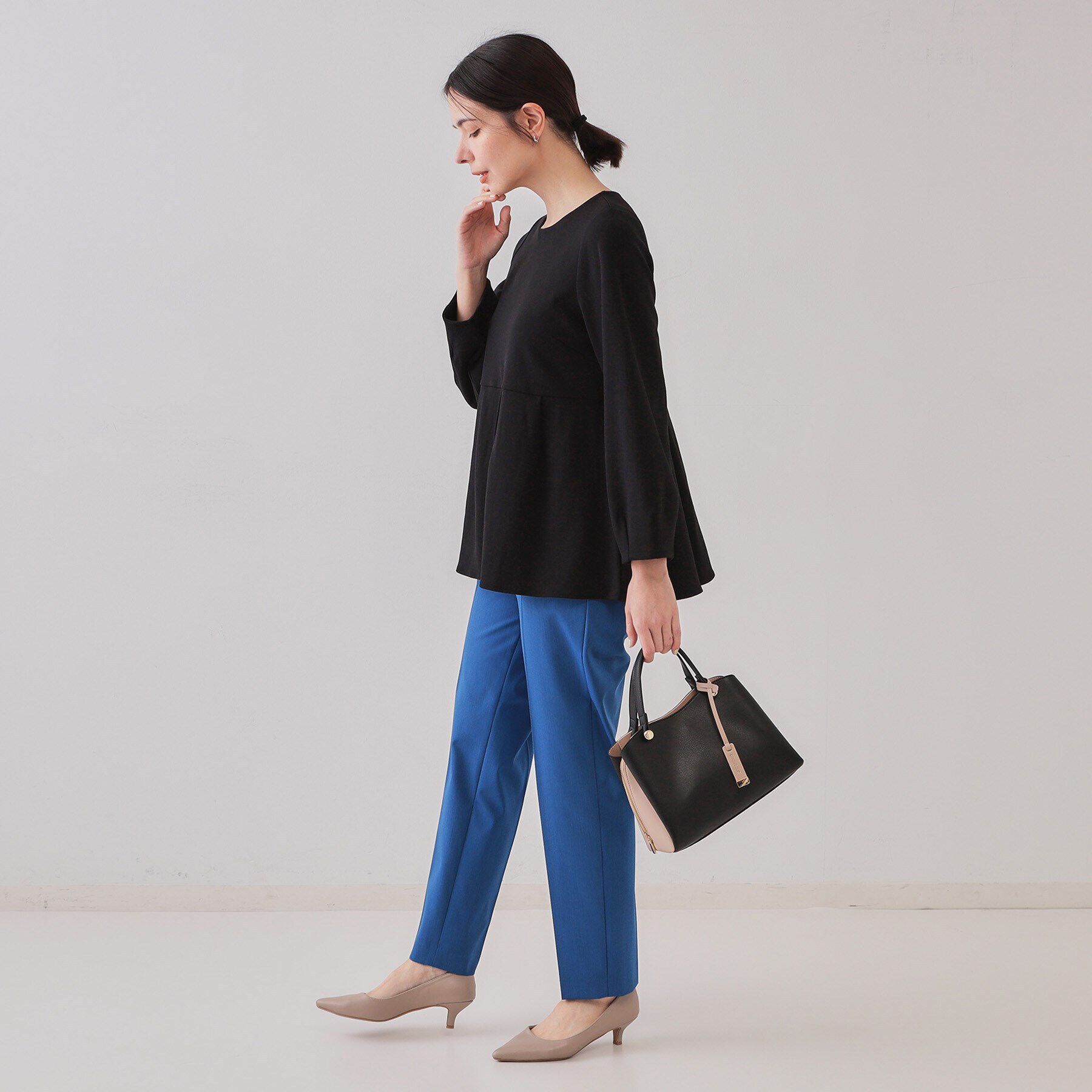 OPAQUE.CLIP「ペプラムトップス【UV/吸水速乾/洗濯機洗い可】」|Tシャツ・カットソー|