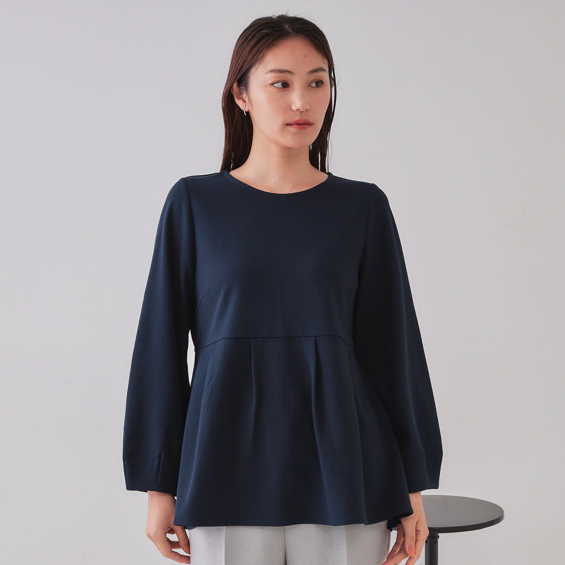 OPAQUE.CLIP「ペプラムトップス【UV/吸水速乾/洗濯機洗い可】」|Tシャツ・カットソー|