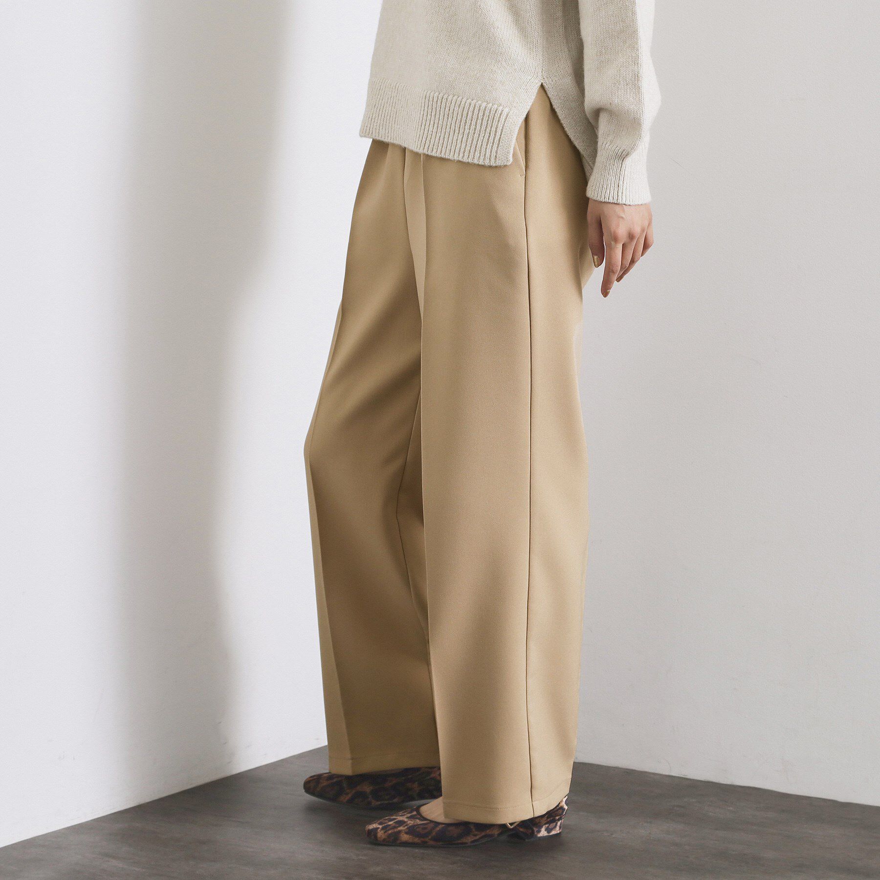 OPAQUE.CLIP「イージーワイドパンツ【洗濯機OK】」|その他|