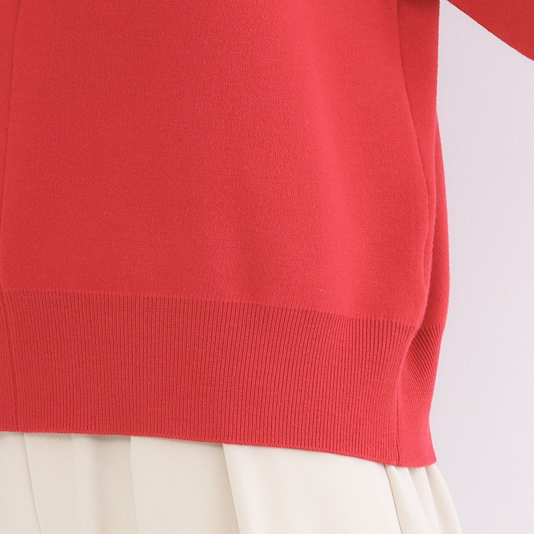 OPAQUE.CLIP「キーネックデザインニット【洗濯機OK】」|ニット・セーター|