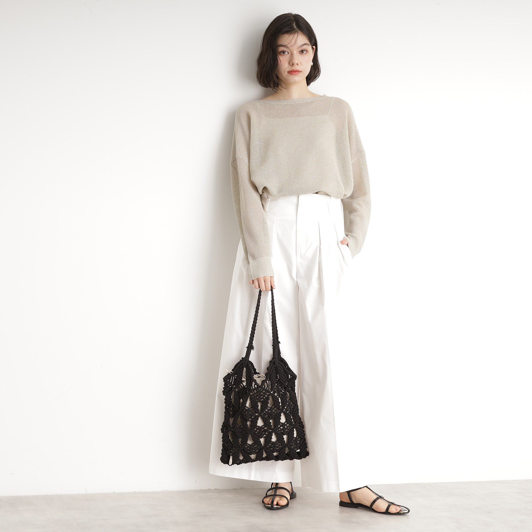 THE SHOP TK「マクラメトートバッグ」|トートバッグ|