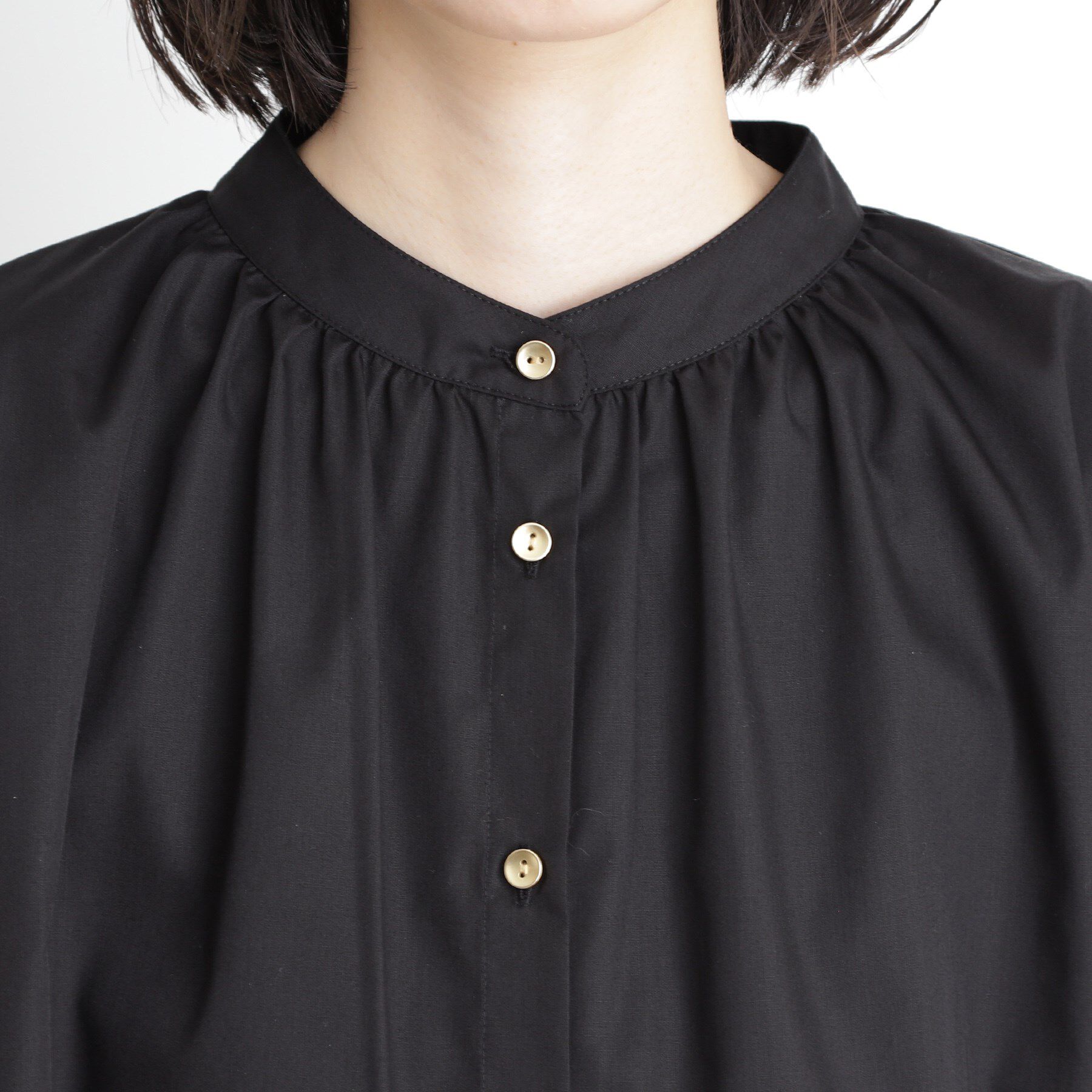 THE SHOP TK「袖ギャザーブラウス【洗濯機OK】」|シャツ・ブラウス|