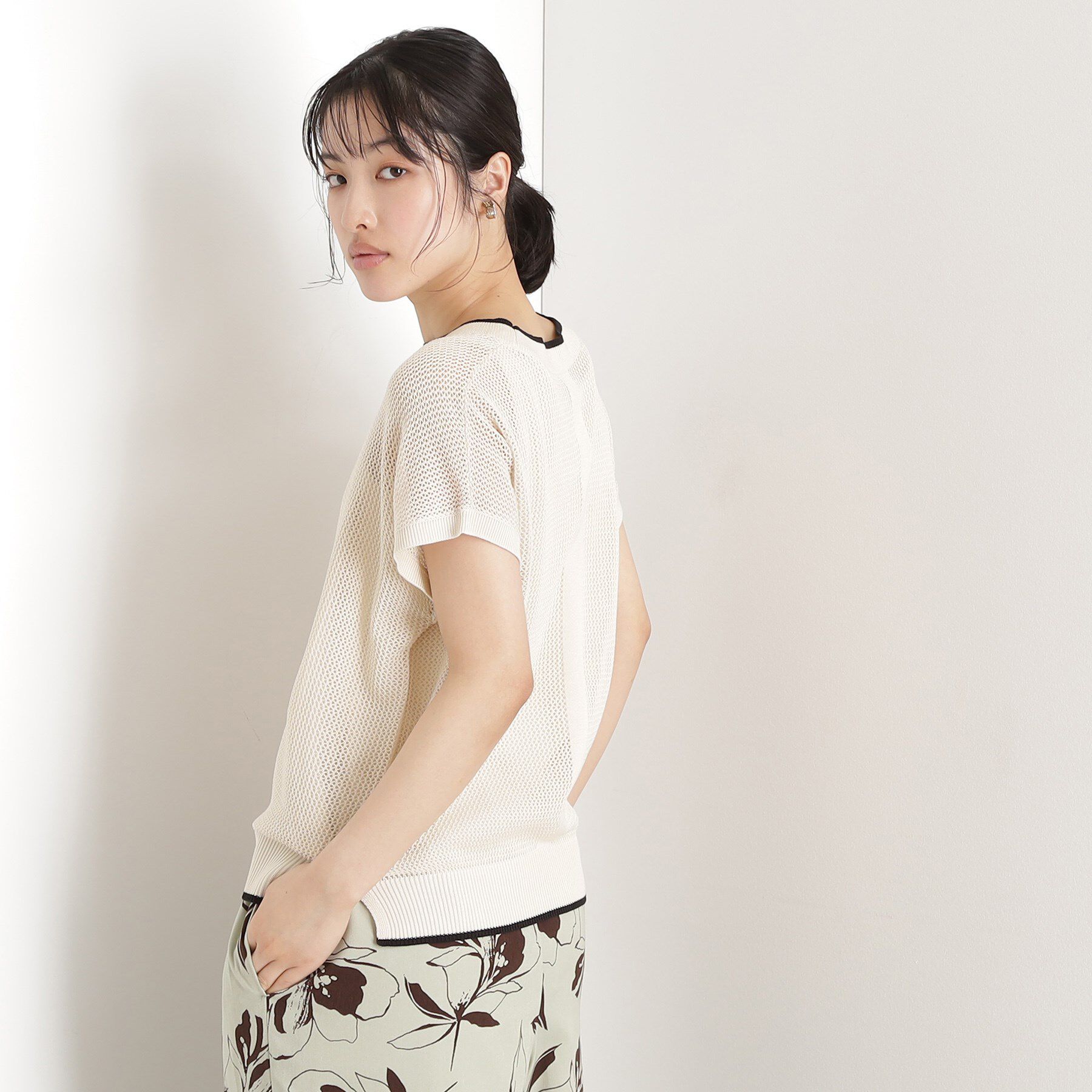 THE SHOP TK「フレンチスリーブメッシュニットタンクセット【洗える】」|その他|