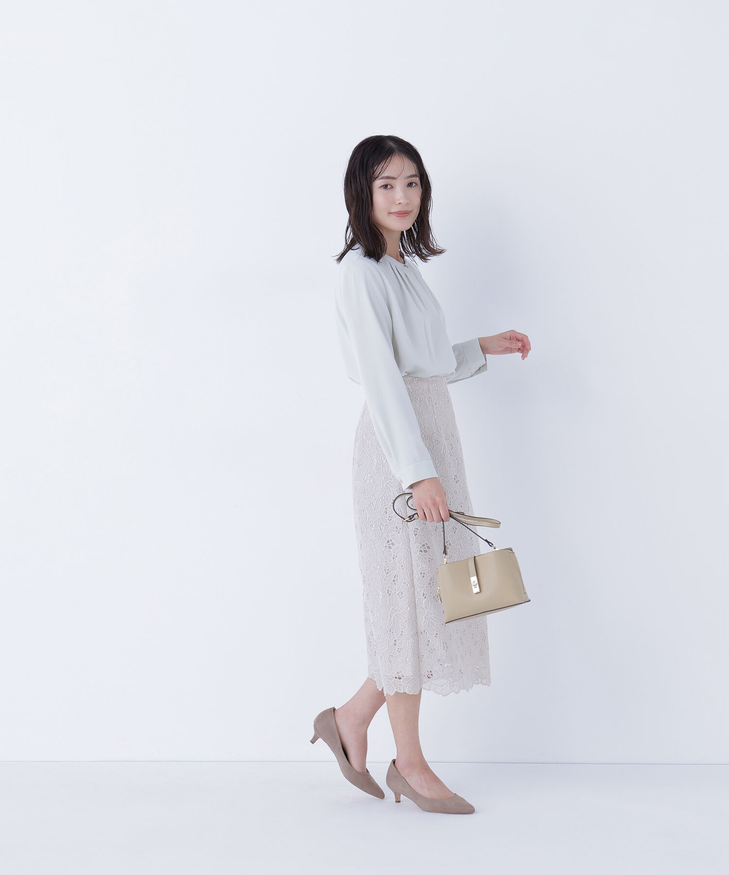  「フラワーレースタイトスカート」|スカート|