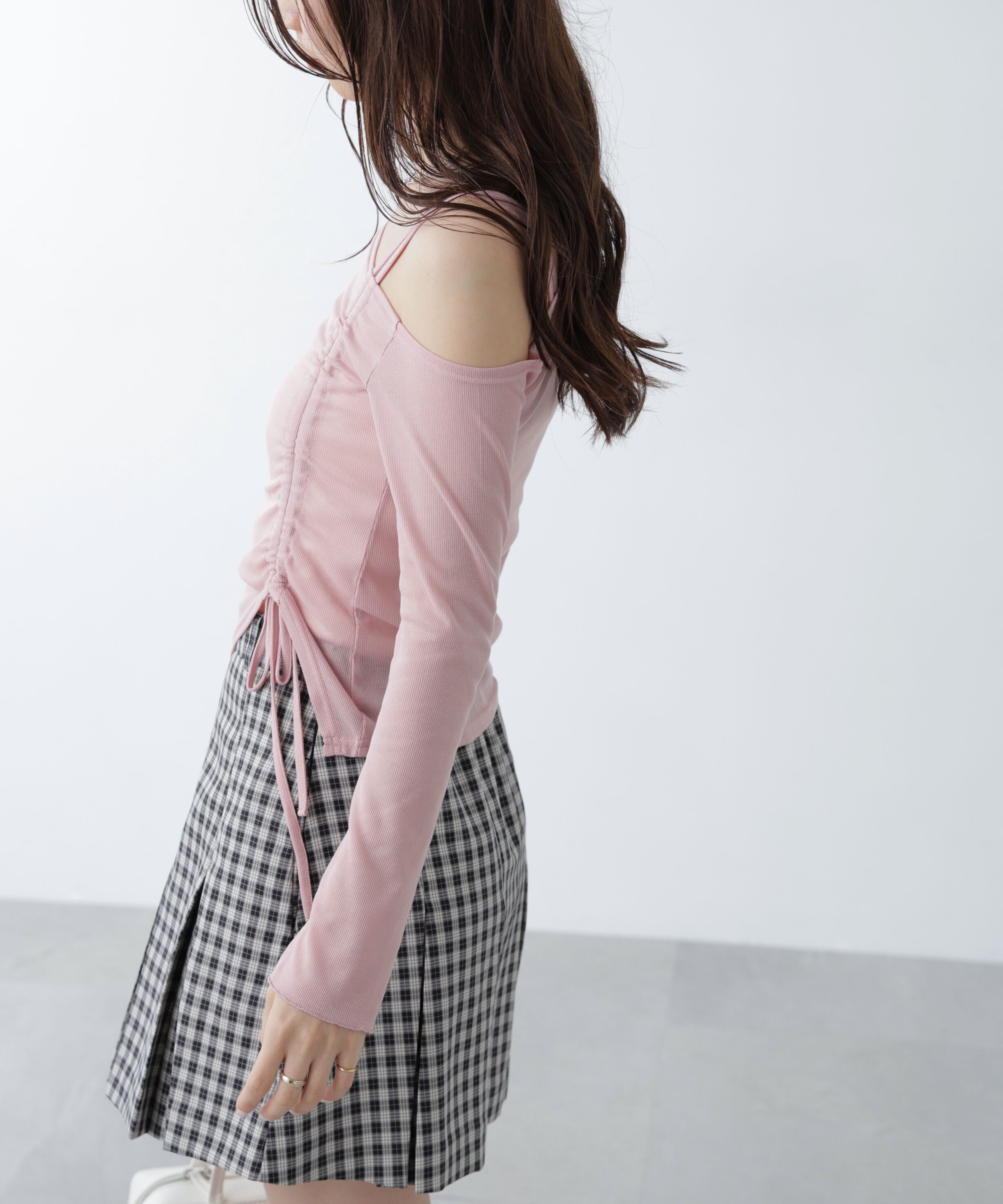  「ワンショルシャーリングテレコカットソー」|Tシャツ・カットソー|