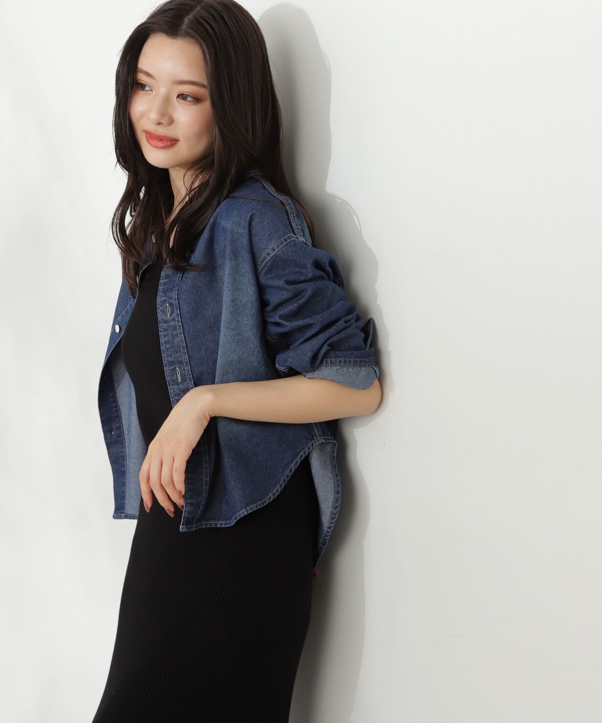 PROPORTION BODY DRESSING「デニムシャツ」|シャツ・ブラウス|ブルー