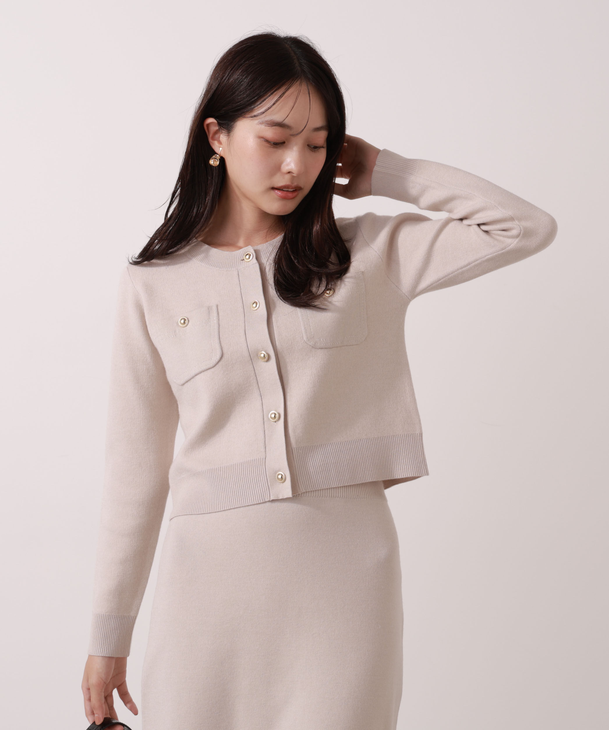 PROPORTION BODY DRESSING「ステッチニットSETUP 25AW」|ワンピース|