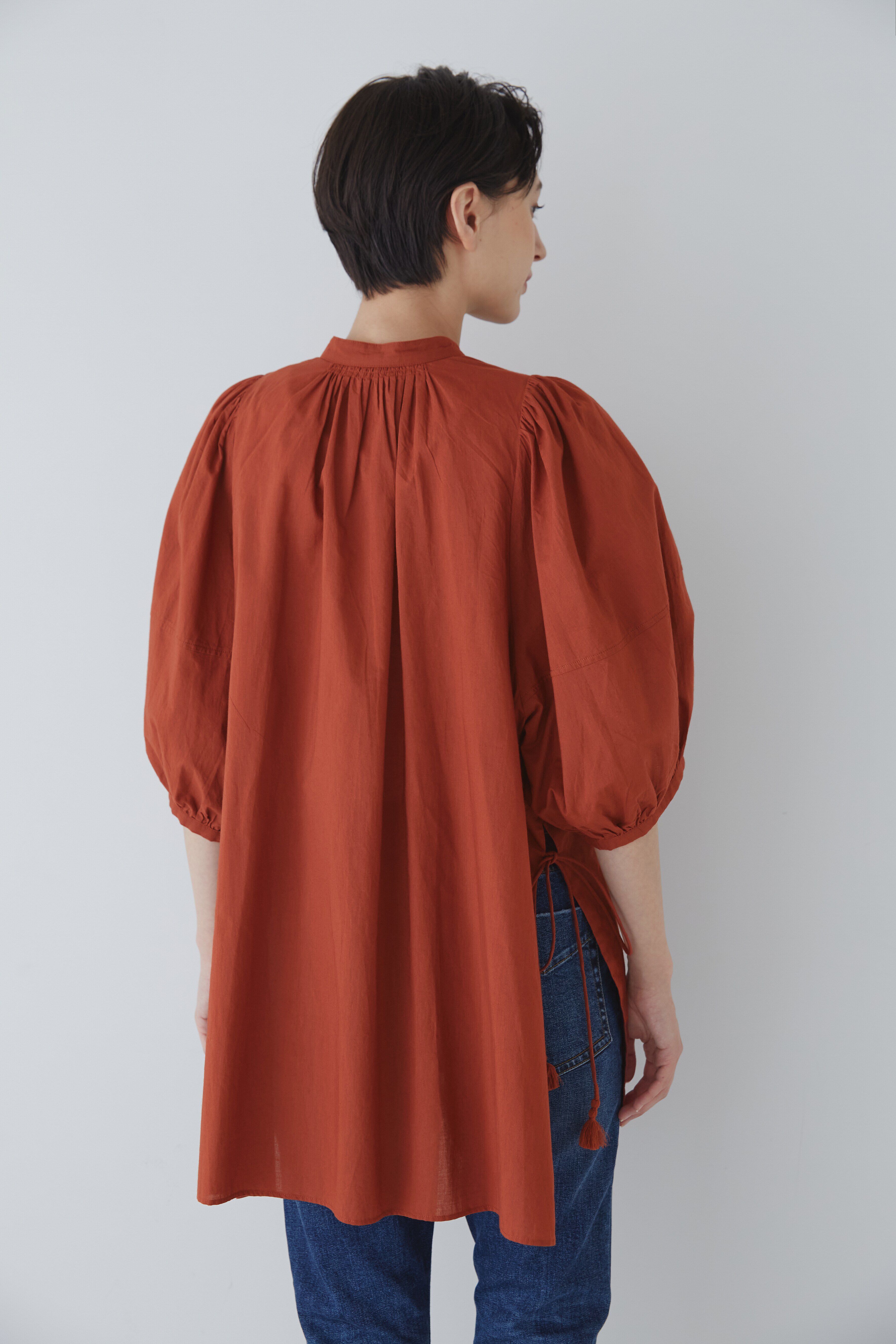  「◆フロントピンタックロングブラウス」|シャツ・ブラウス|