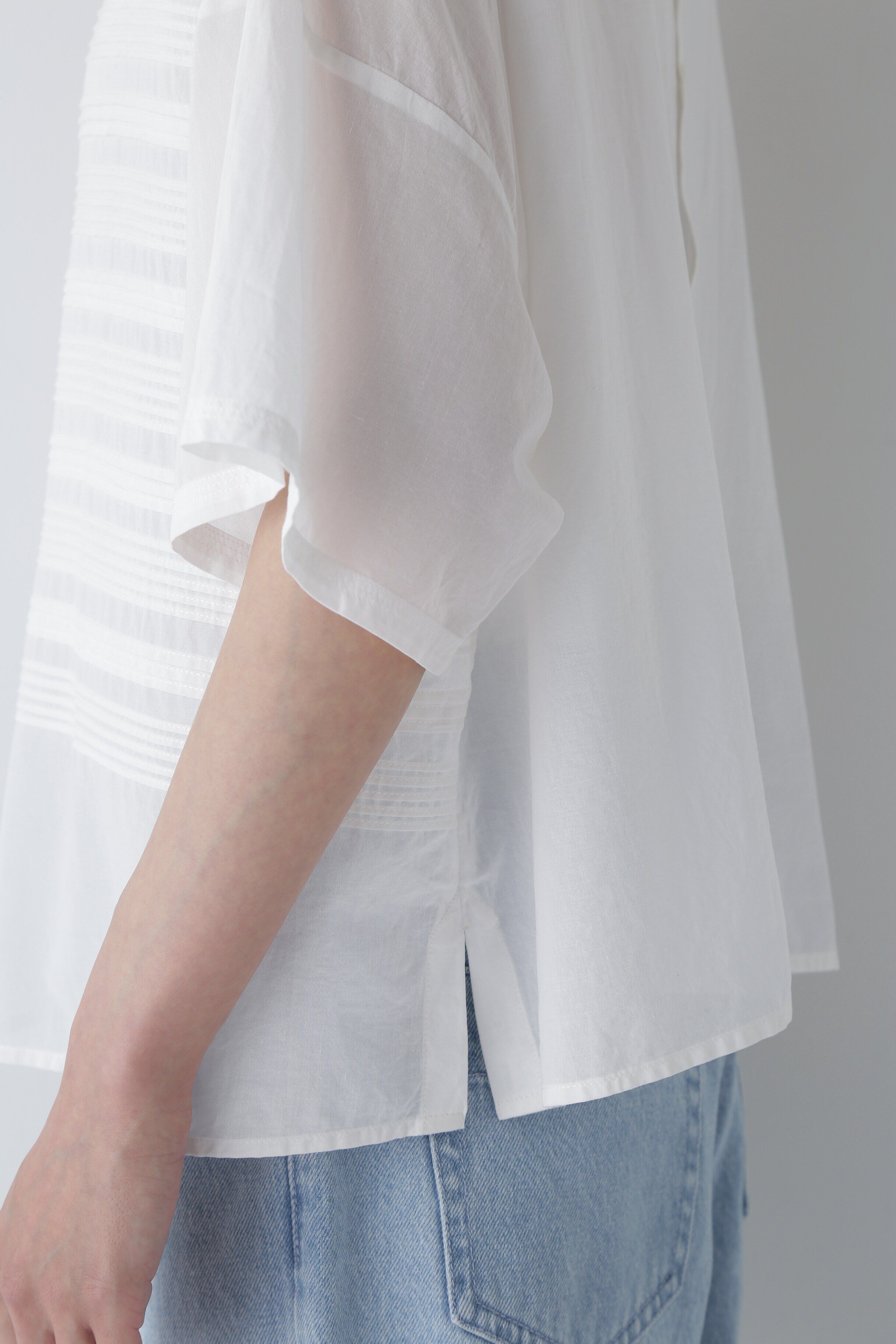  「◆インドピンタックコットンボイルブラウス」|シャツ・ブラウス|