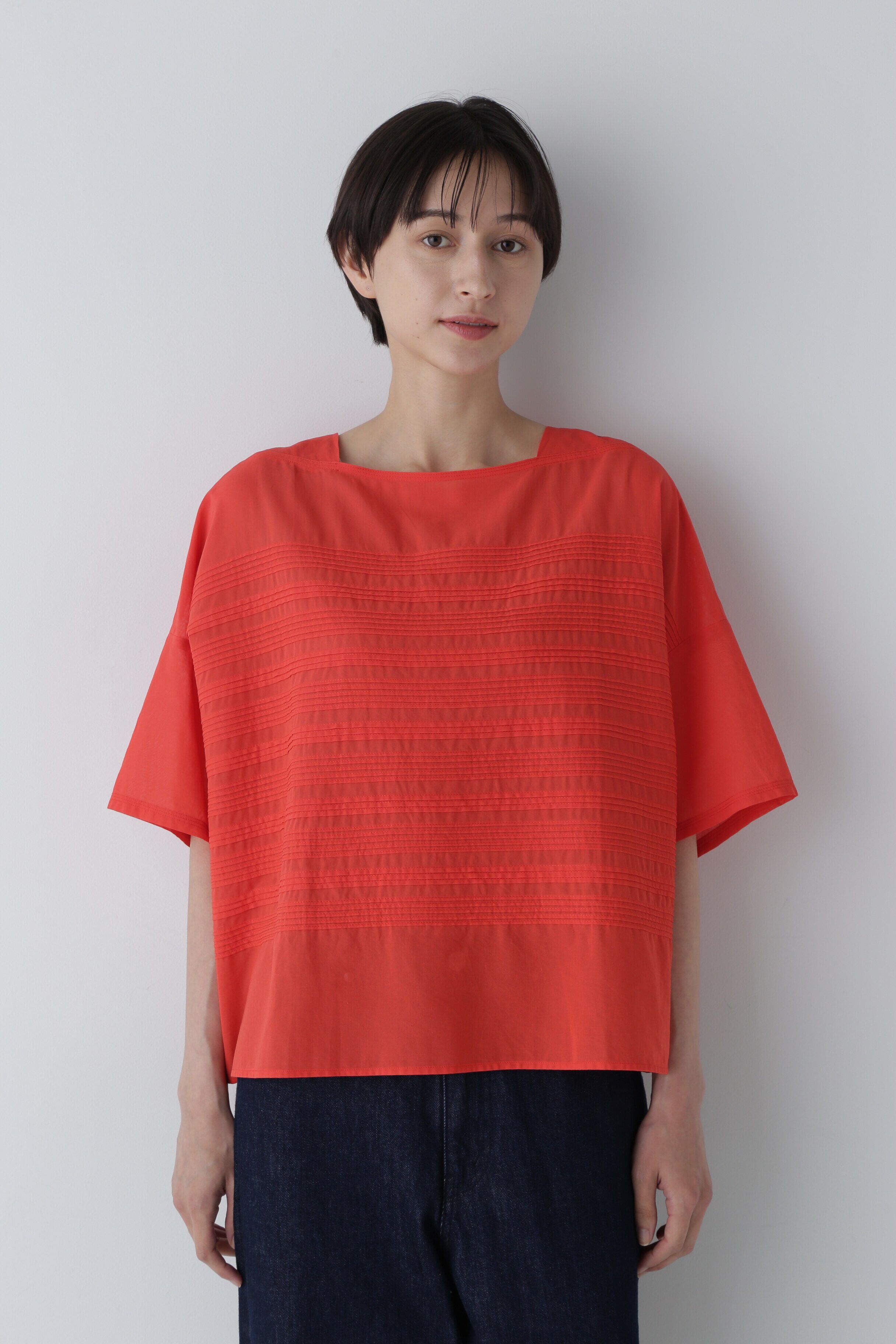  「◆インドピンタックコットンボイルブラウス」|シャツ・ブラウス|