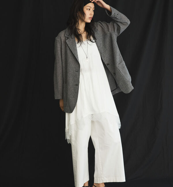 Doux archives「綿ストレッチバレルパンツ」|チノ|