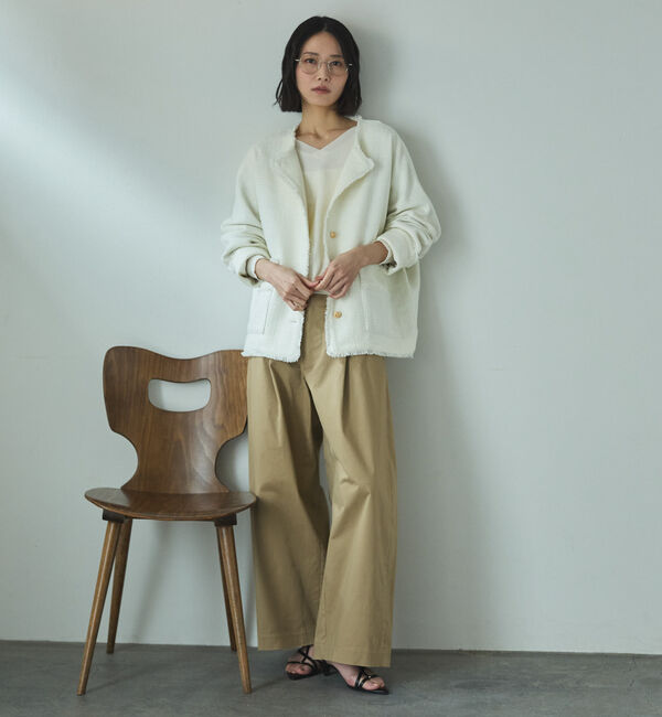 Doux archives「綿ストレッチバレルパンツ」|チノ|