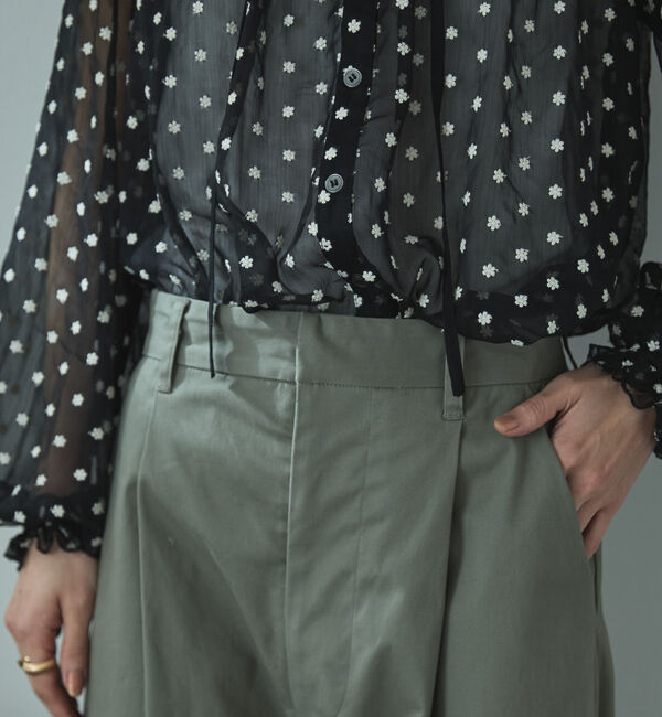 Doux archives「綿ストレッチバレルパンツ」|チノ|