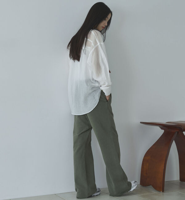 Doux archives「Ｖ開きシアー楊柳ブラウス」|シャツ・ブラウス|