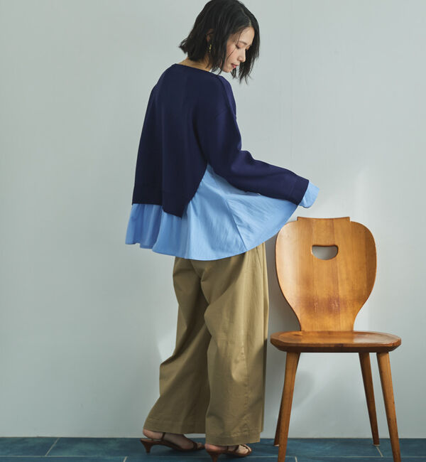 Doux archives「レイヤード風ニット」|ニット・セーター|