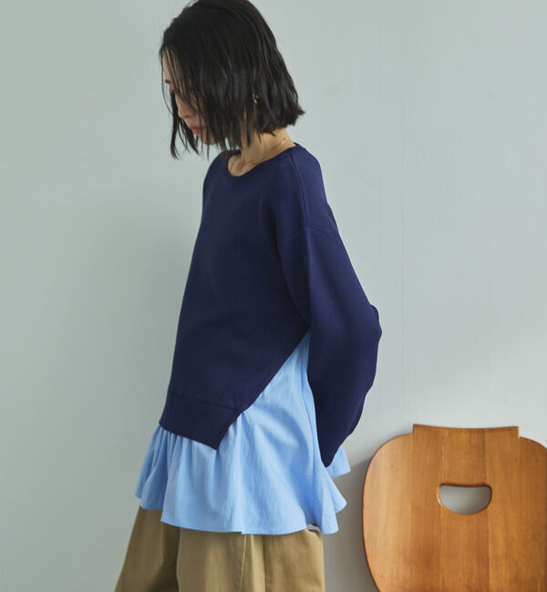 Doux archives「レイヤード風ニット」|ニット・セーター|