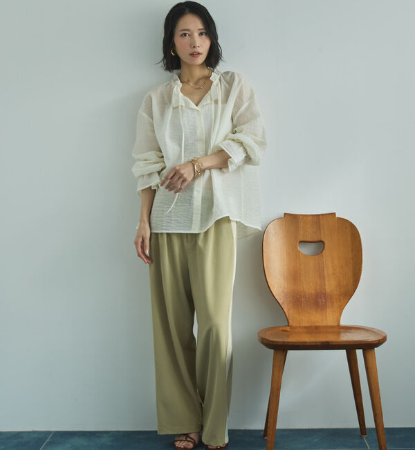 Doux archives「サイドラインタックパンツ」|チノ|