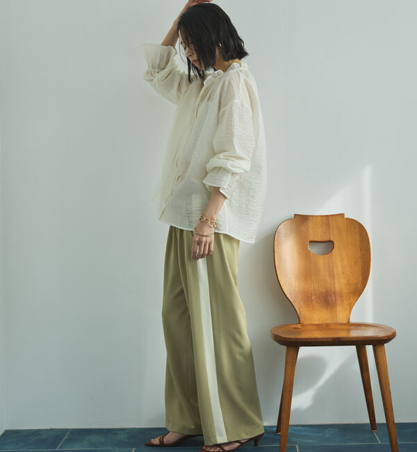 Doux archives「サイドラインタックパンツ」|チノ|