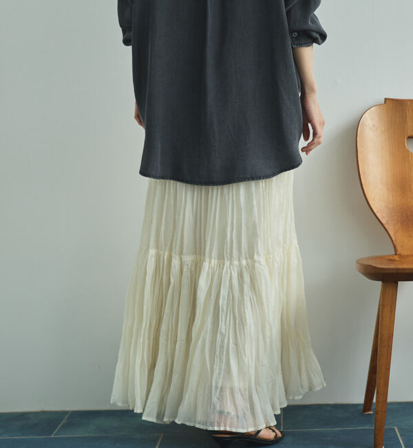 Doux archives「ワッシャーシアーティアードスカート」|スカート|