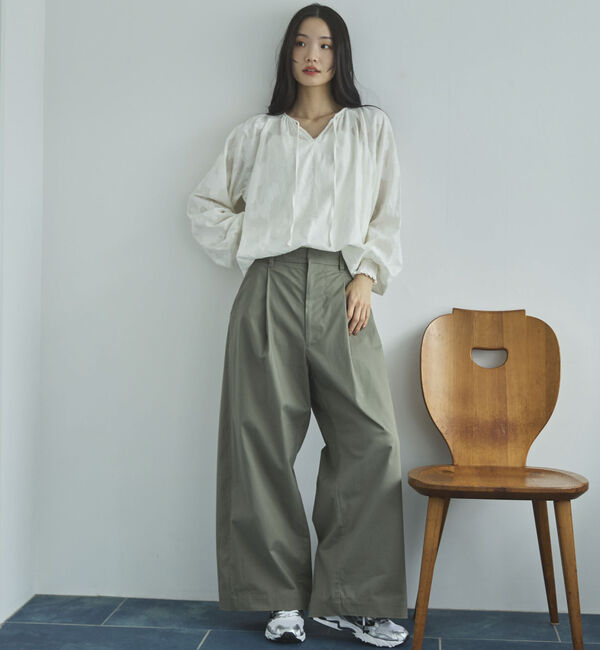 Doux archives「２ＷＡＹジャガードシャーリングブラウス」|シャツ・ブラウス|