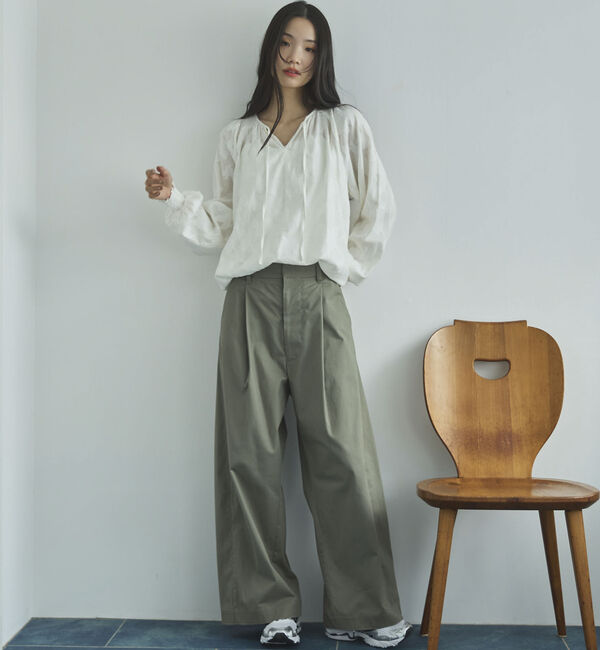 Doux archives「２ＷＡＹジャガードシャーリングブラウス」|シャツ・ブラウス|