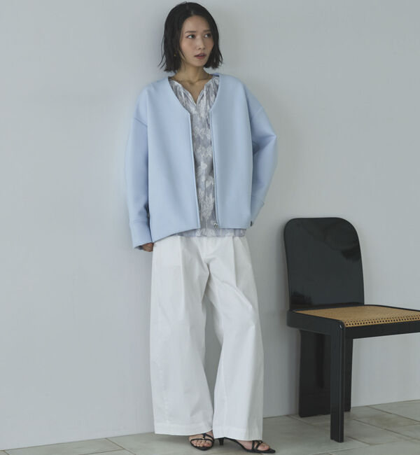 Doux archives「２ＷＡＹジャガードシャーリングブラウス」|シャツ・ブラウス|