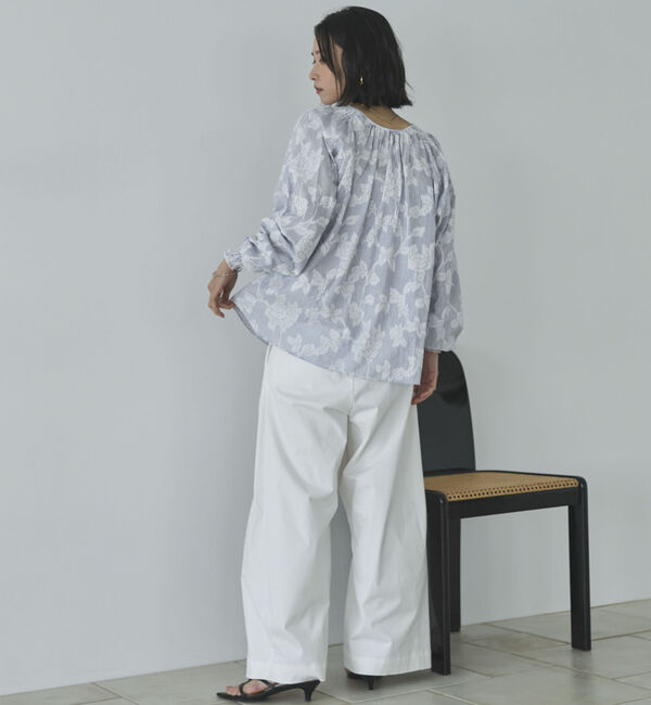 Doux archives「２ＷＡＹジャガードシャーリングブラウス」|シャツ・ブラウス|