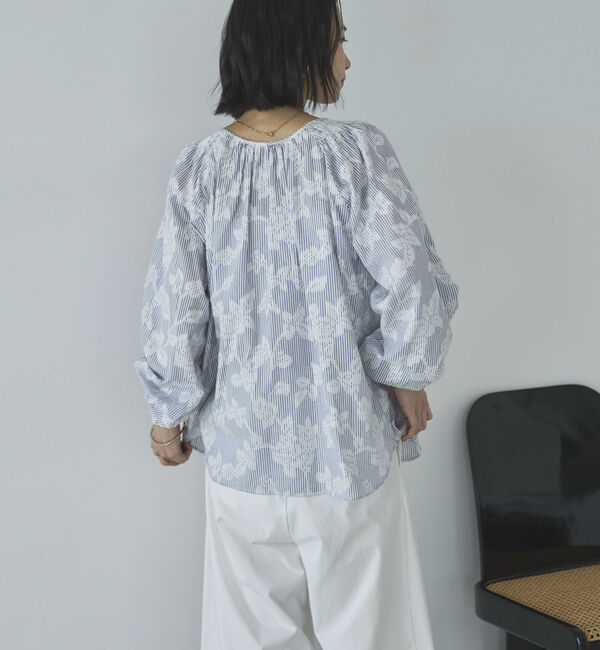 Doux archives「２ＷＡＹジャガードシャーリングブラウス」|シャツ・ブラウス|