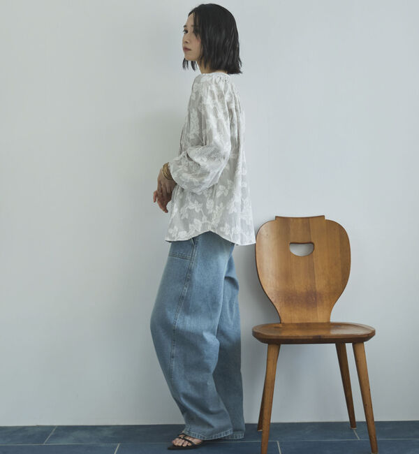 Doux archives「２ＷＡＹジャガードシャーリングブラウス」|シャツ・ブラウス|