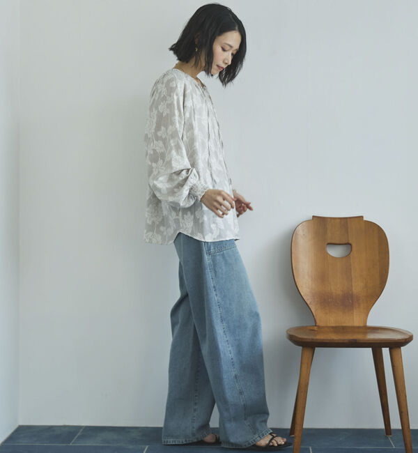 Doux archives「２ＷＡＹジャガードシャーリングブラウス」|シャツ・ブラウス|