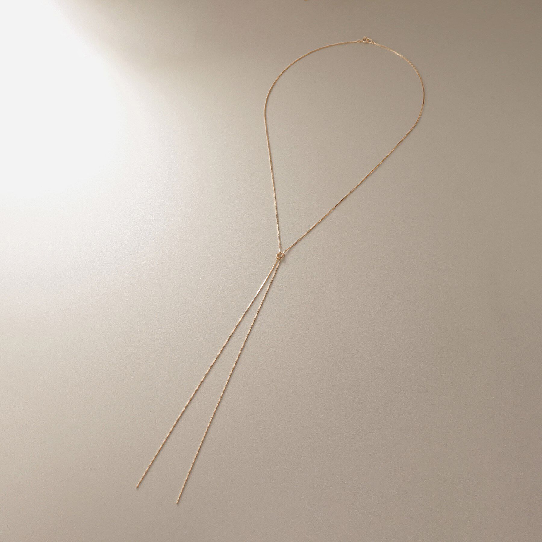 COCOSHNIK「K10ベネチアンノットY ネックレス」|ネックレス|