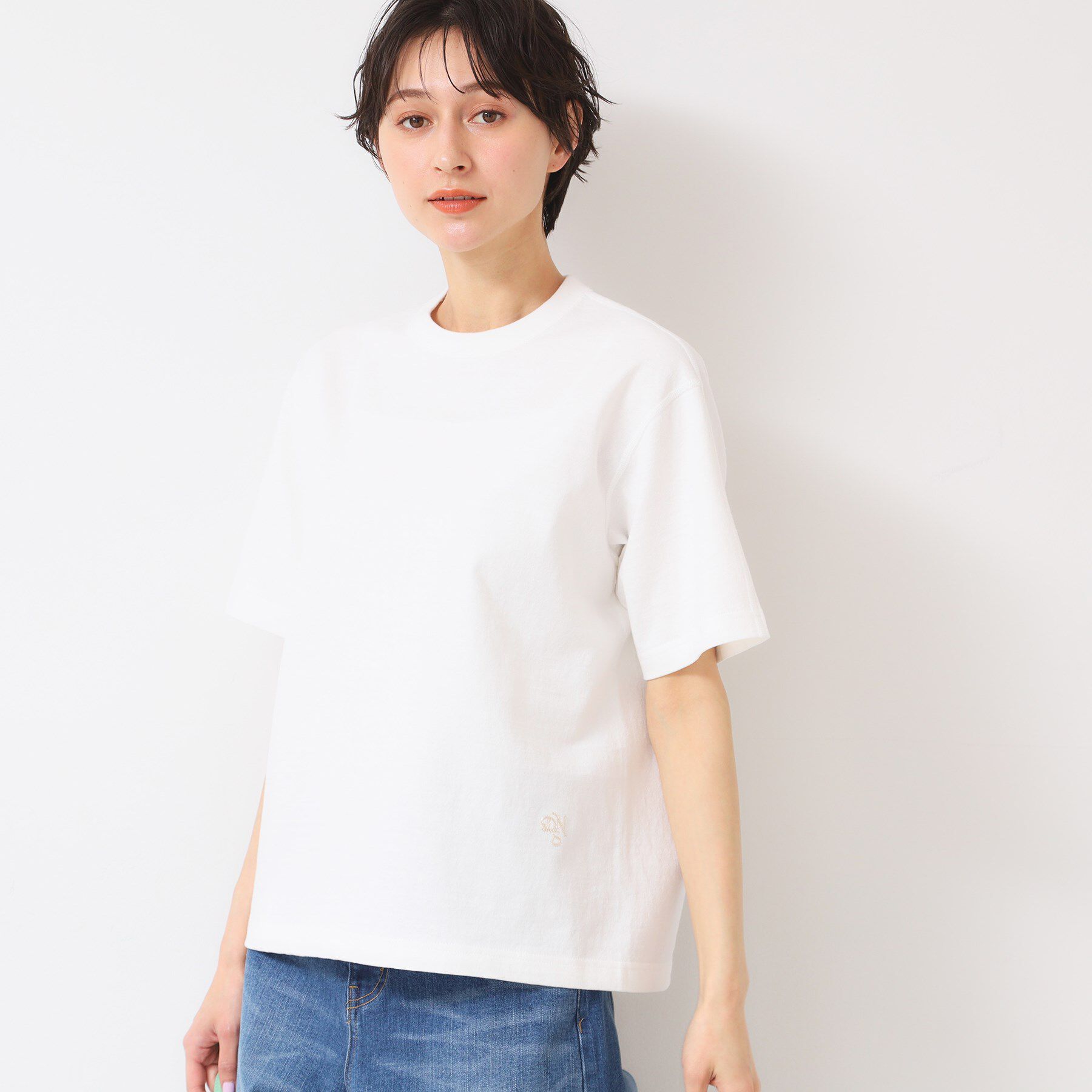 Dessin「【ユニセックス】Tシャツ（和歌山ラフィ天竺）」|Tシャツ・カットソー|ホワイト(001)