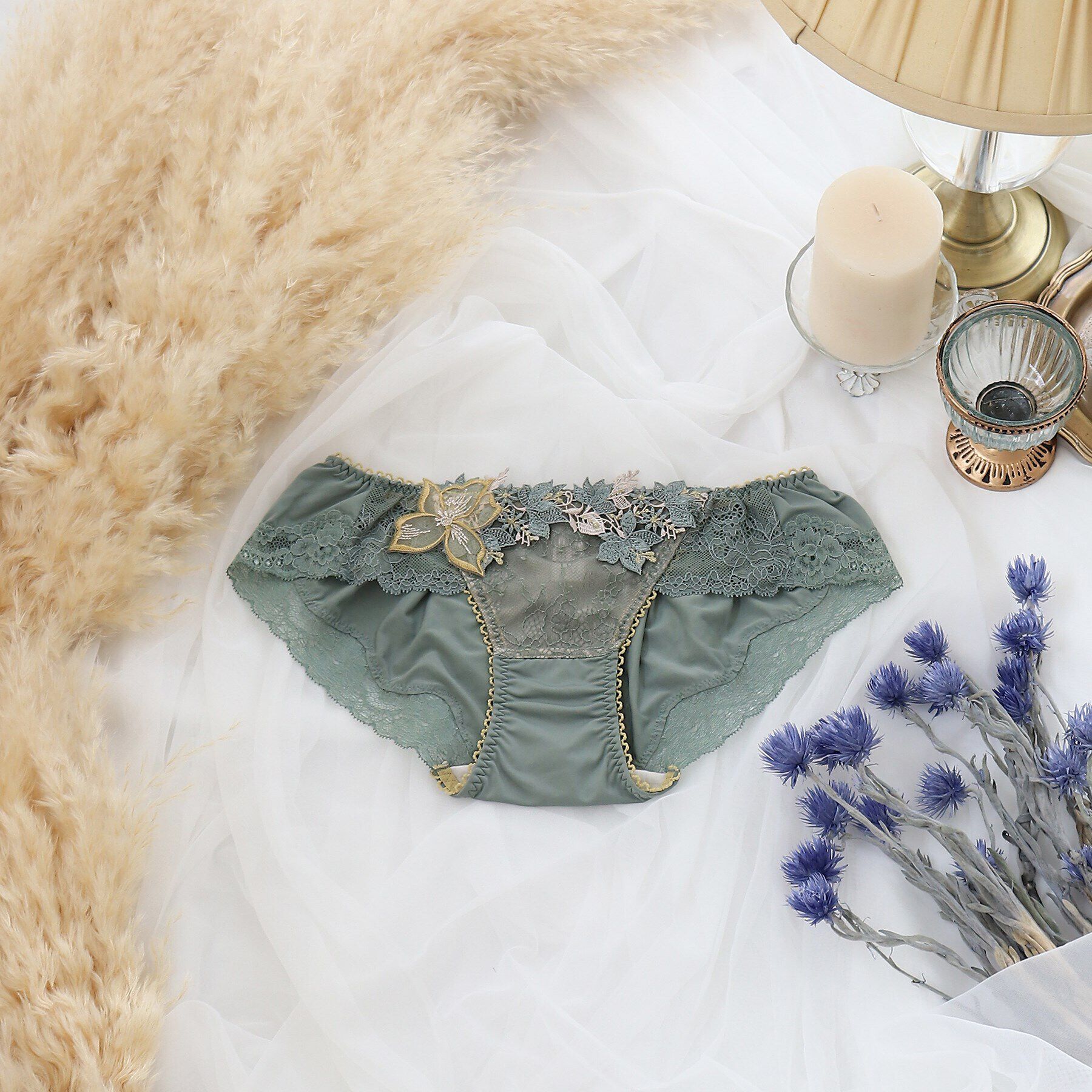 Risa Magli「エレーナ ヒップハング」|インナー|カーキ(027)