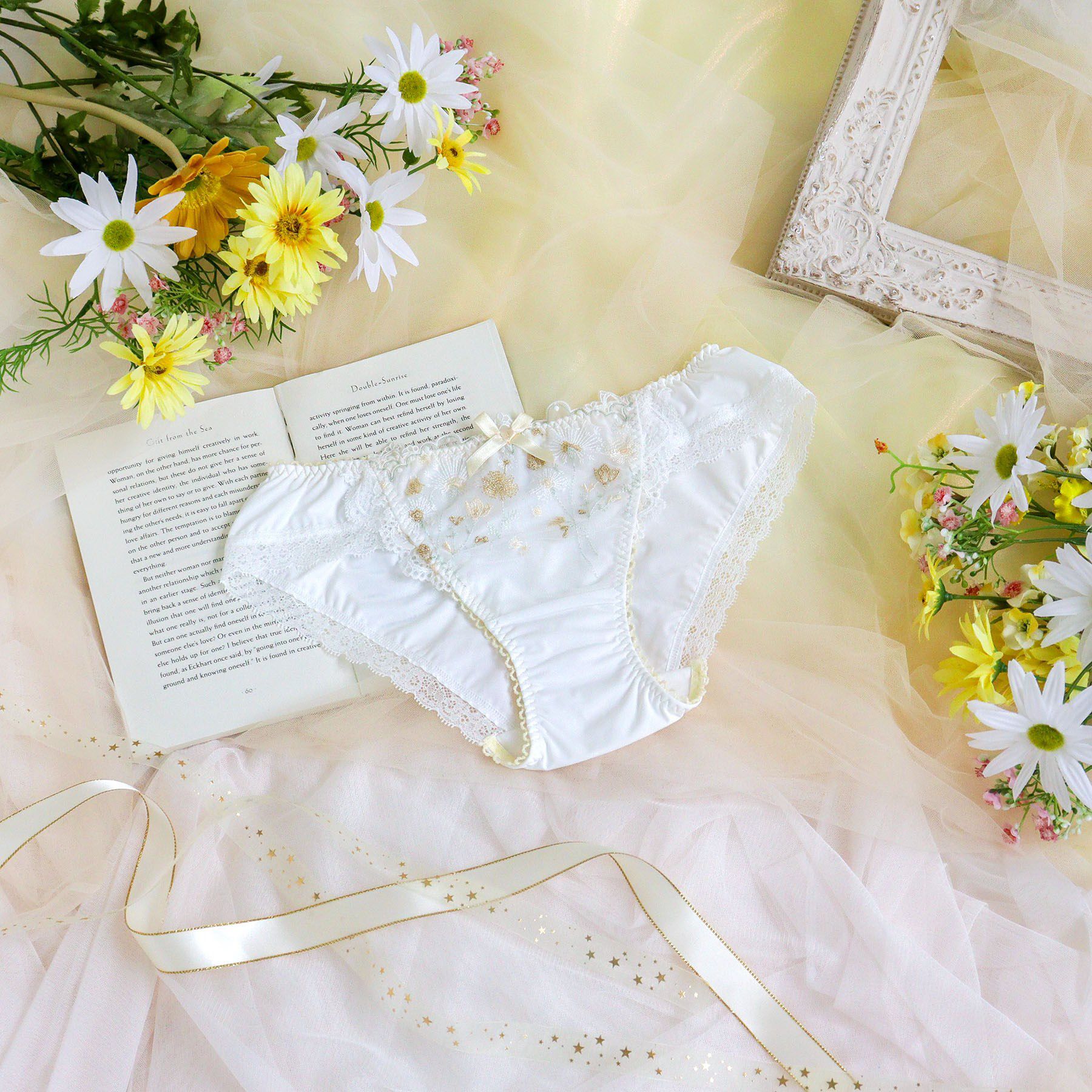 Risa Magli「ミリ ノーマルショーツ」|インナー|ホワイト(001)