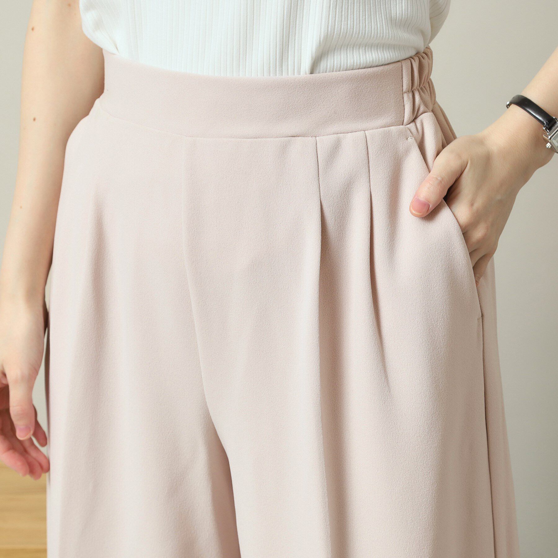 ITS&rsquo;DEMO「【洗濯機OK／吸水速乾／UVカット】カットジョーゼットパンツ」|その他|