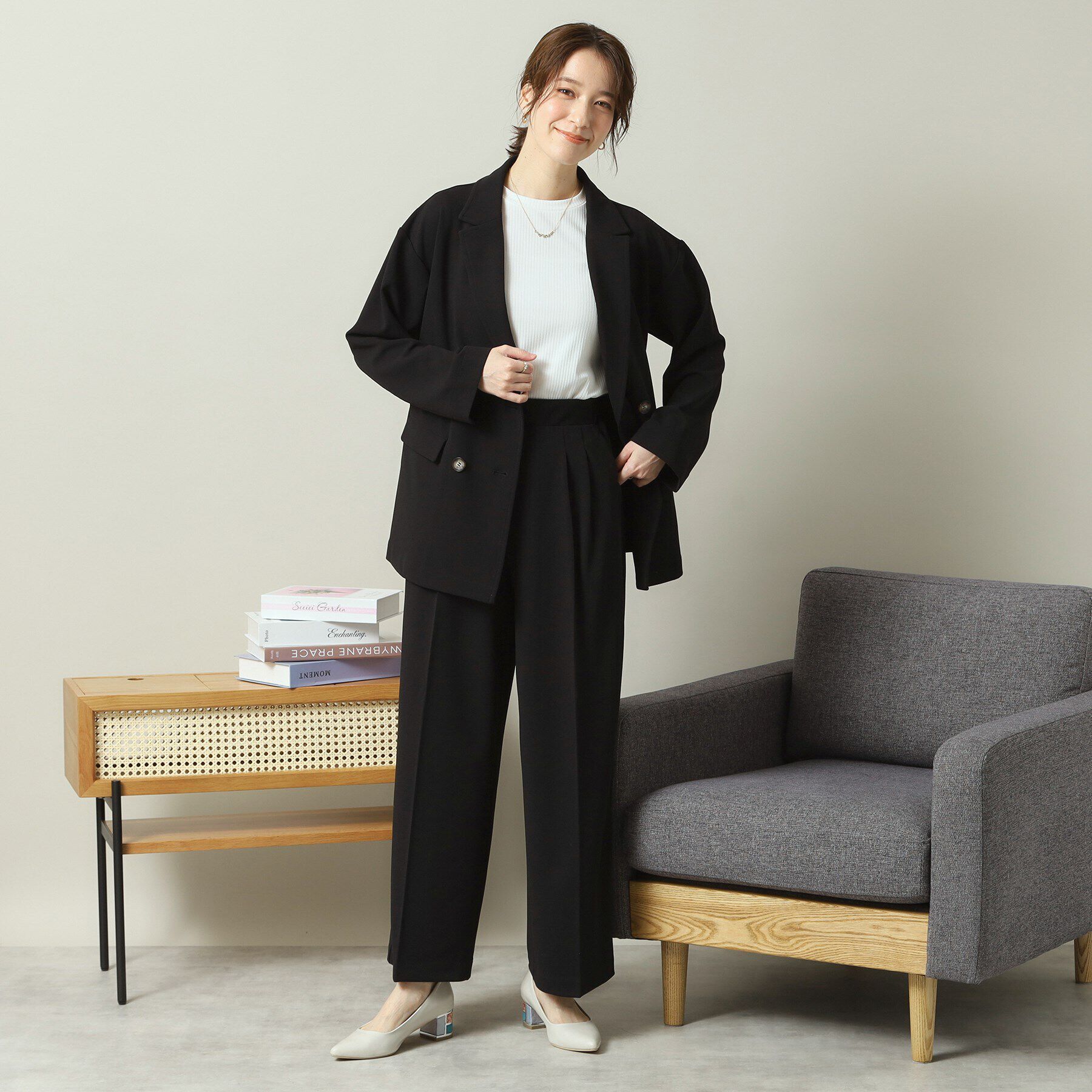 ITS&rsquo;DEMO「【洗濯機OK／吸水速乾／UVカット】カットジョーゼットパンツ」|その他|