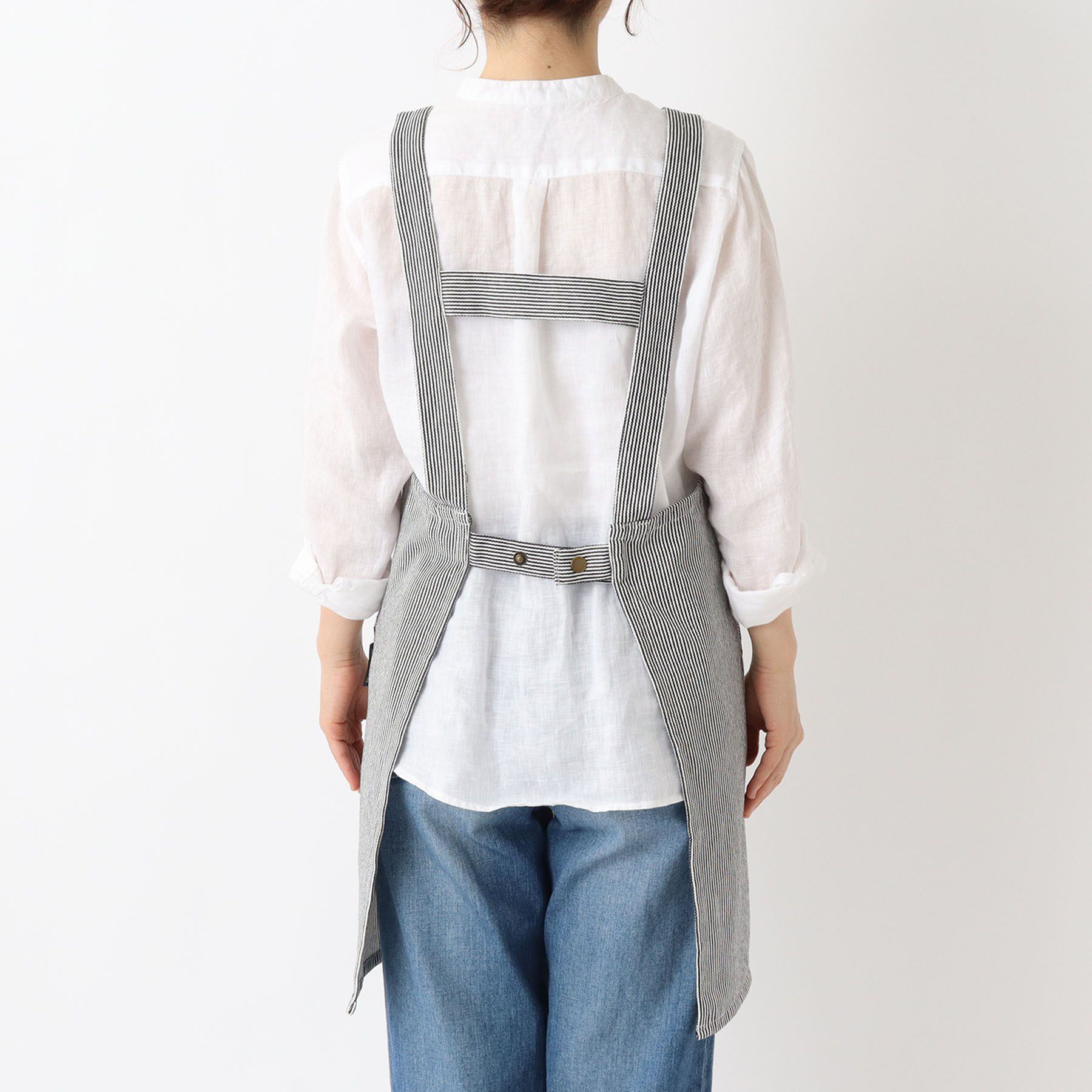 212 KITCHEN STORE「ヒッコリーストライプエプロン M BK ＜212Kオリジナル＞」|食器・キッチングッズ|