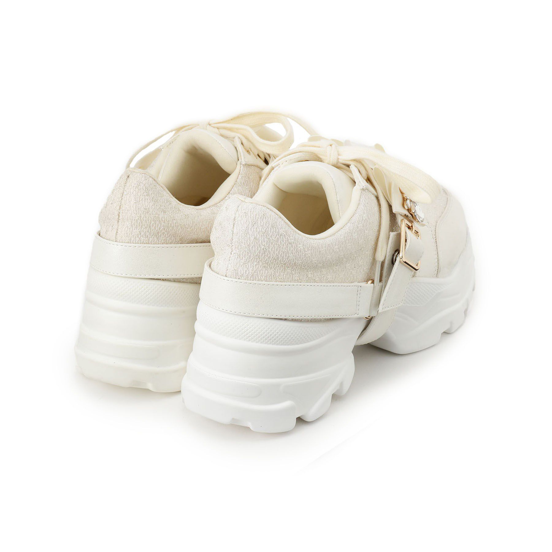 ESPERANZA「ツインリボンベルト付きラメスニーカー」|スニーカー|