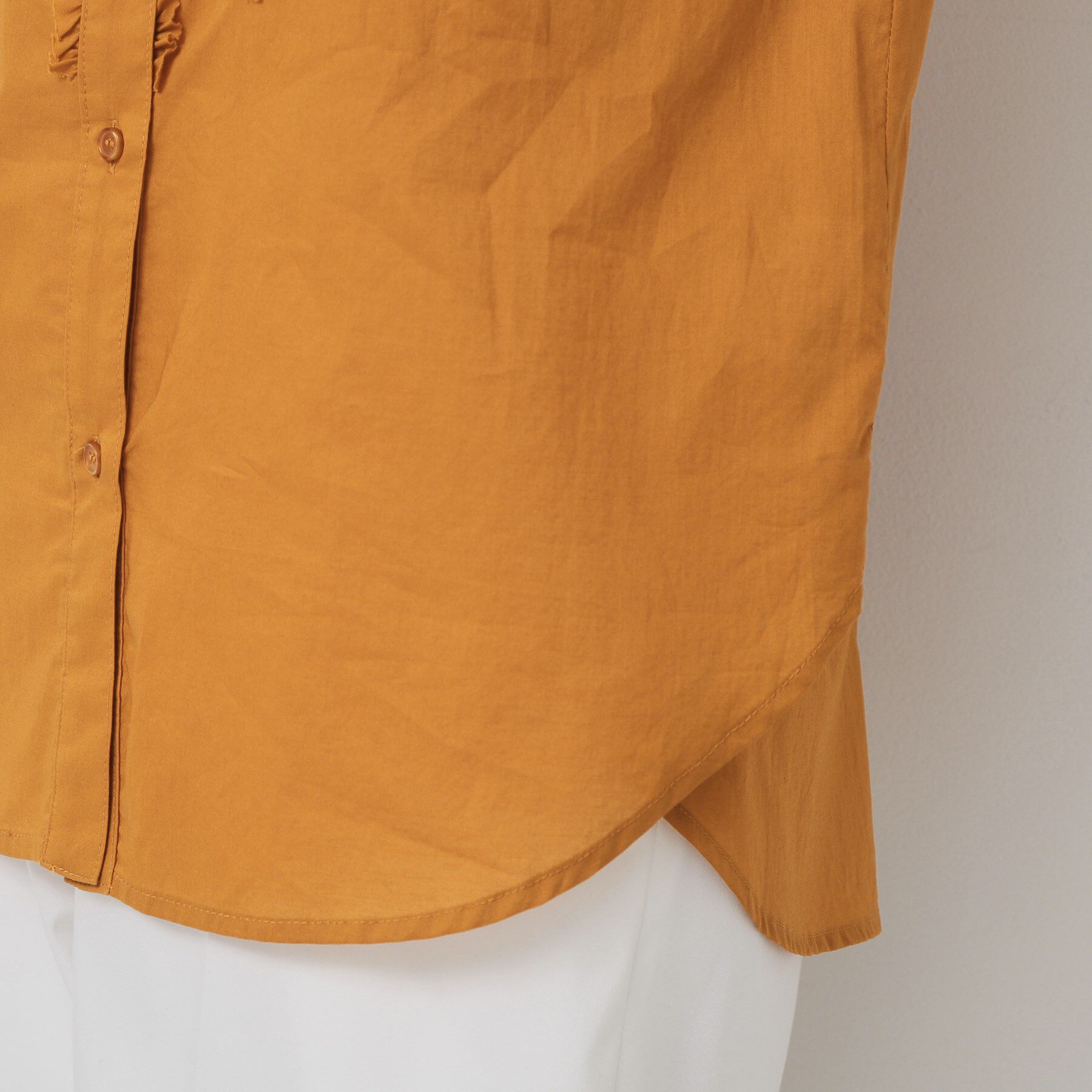 SunaUna「【コンパクトフリル／3色展開】フレンチスリーブブラウス」|シャツ・ブラウス|