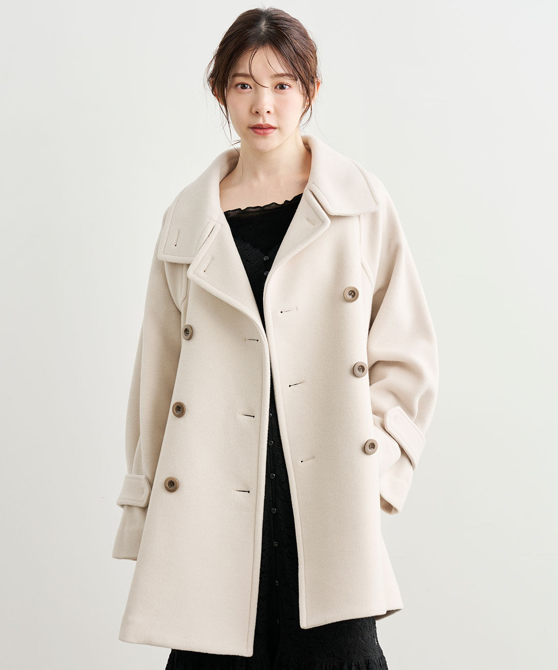 COCO DEAL「スタンドカラーミドル丈トレンチコート」|トレンチコート|