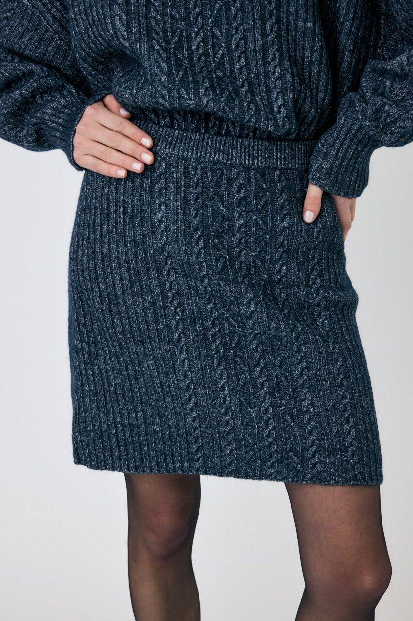 MOUSSY「RIB CABLE ミニスカート」|スカート|