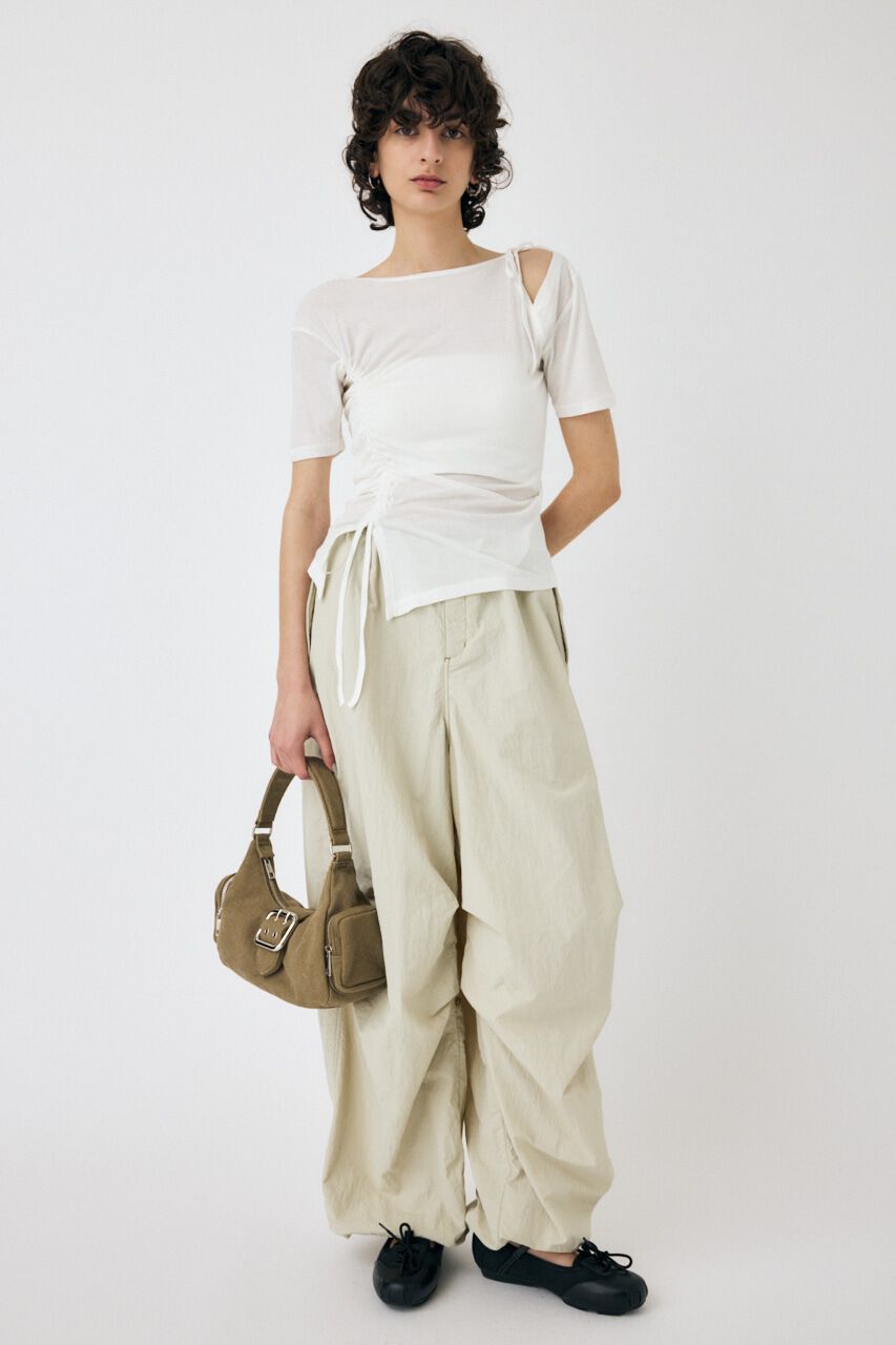 MOUSSY「ONE SHOULDER タイネック TEE」|Tシャツ・カットソー|