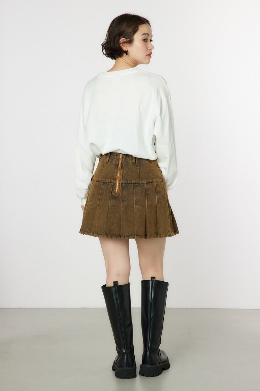 RODEO CROWNS「デニムプリーツミニスカート」|スカート|