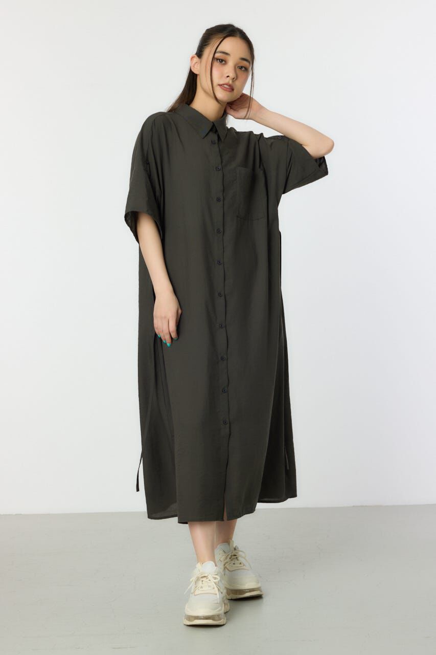 RODEO CROWNS「エアリータッチシャツワンピース」|ワンピース|