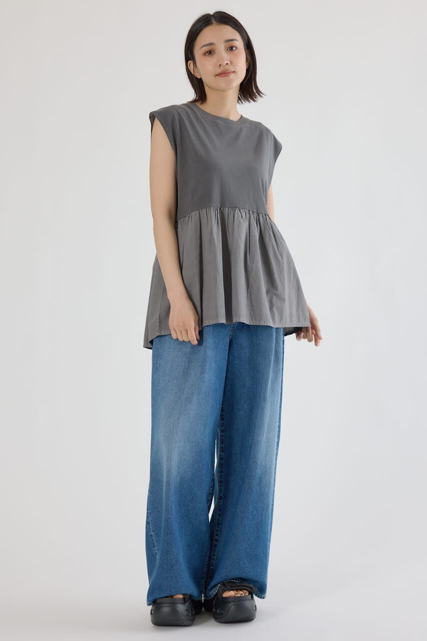 RODEO CROWNS「ピグメント切替フレアタンクトップ」|タンクトップ|