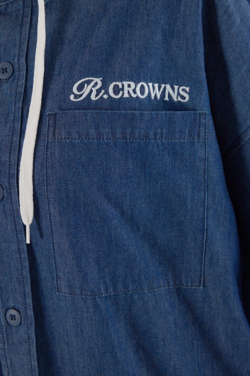 RODEO CROWNS「フード付きロゴシャツワンピース」|ワンピース|