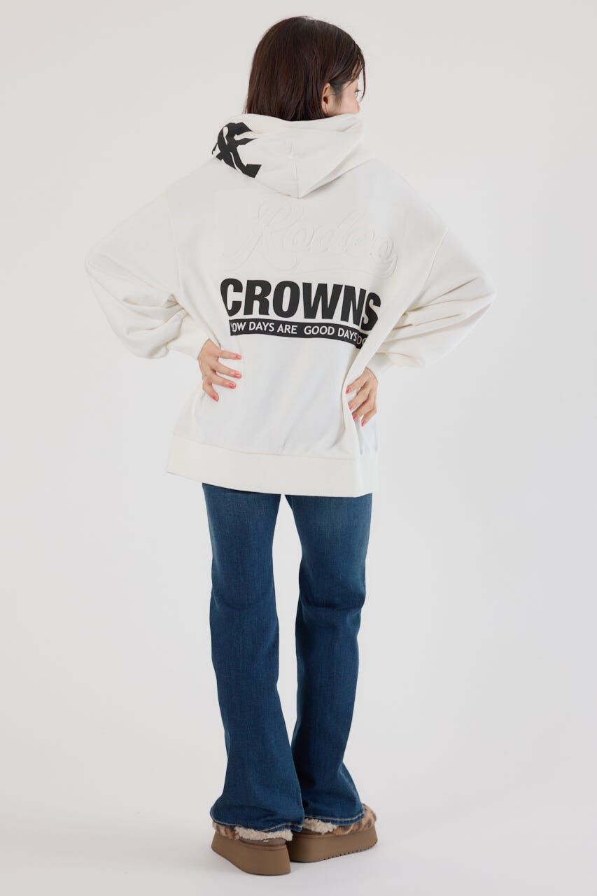 RODEO CROWNS「バックエンボススクリプトロゴパーカー」|パーカー|