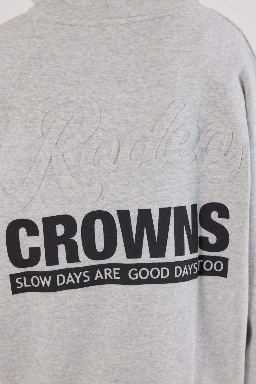 RODEO CROWNS「バックエンボススクリプトロゴパーカー」|パーカー|