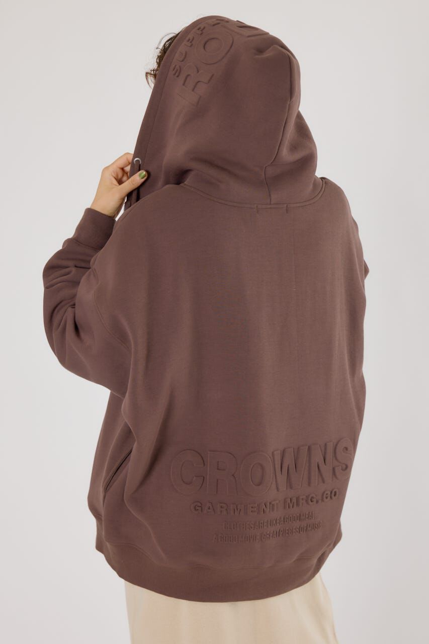 RODEO CROWNS「エンボスBIG ZIPパーカー」|パーカー|