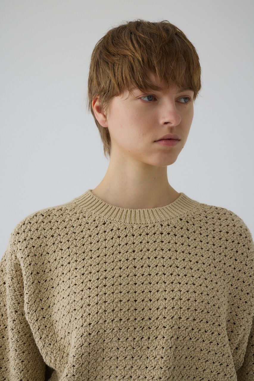 RIM.ARK 「Pattern knitting cotton knit」|ニット・セーター|